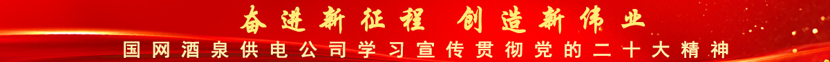 國網(wǎng)酒泉供電公司學(xué)習(xí)宣傳貫徹黨的二十大精神